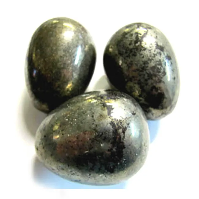 Pyrite Sphere Gemstone Telur Kristal Penyembuhan Terukir Usui Reiki Simbol Batu Permata Energi Positif