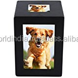 Urne pour animaux de compagnie avec cadre Photo Standard de Brassworld, fournitures funérailles indiennes - Product Image 3