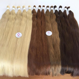 Extensiones de cabello humano virgen Remy de grado 9A, corte sin procesar, paquete de cabello a granel, estilos de ondas rectas, cabello humano vietnamita fácil - Product Image 1