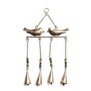 โลหะเหล็ก Bird Wind Chime Bell คริสต์มาสแขวน - Product Image 1