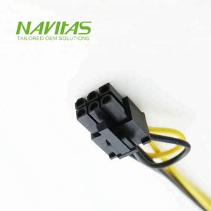 Oem Tyco 0106527 4pin <span class=keywords><strong>Molex</strong></span> 45559 0002 6pin kép <span class=keywords><strong>PCIe</strong></span> <span class=keywords><strong>8</strong></span> <span class=keywords><strong>pin</strong></span> 6 + 2 PCI-E dây điện khai thác - Product Image 2