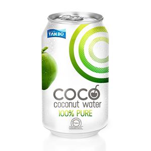 Eau de coco aromatisée 100% pure en bouteille OEM Tan Do Vietnam Jus certifié HALAL ISO HACCP 300ml - Product Image 2