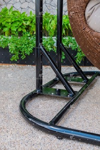 Poly Resin Rattan Patio Wicker 2-Seats <b>Swing</b> Chair or <b>Hammock</b> for Outdoor <b>Garden</b> - Product Image 6