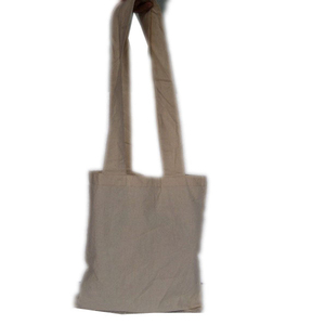 Bolso plegable unisex de algodón reciclado ecológico tipo cierre abierto con dos asas para uso en exteriores - Product Image 1