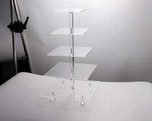 Bánh Acrylic Đứng Cupcake Đứng 5 Tầng Vuông - Product Image 2