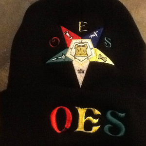 OES Bonnet en tricot franc-maçon Skull Order of the Eastern Star Hats - Product Image 5