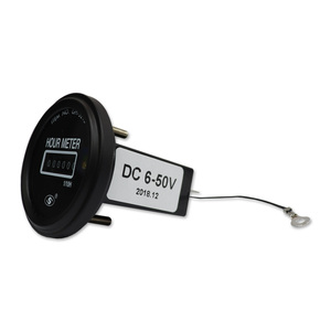 Nouveau compteur horaire 52 mm pour générateur, noir - Product Image 2