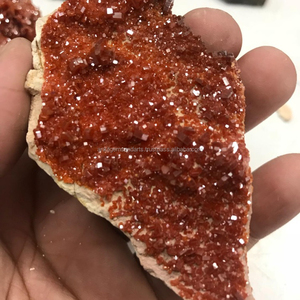 Spécimens minéraux de vanadinite druzy, pierre naturelle de vanadinite, pierre précieuse - Product Image 1