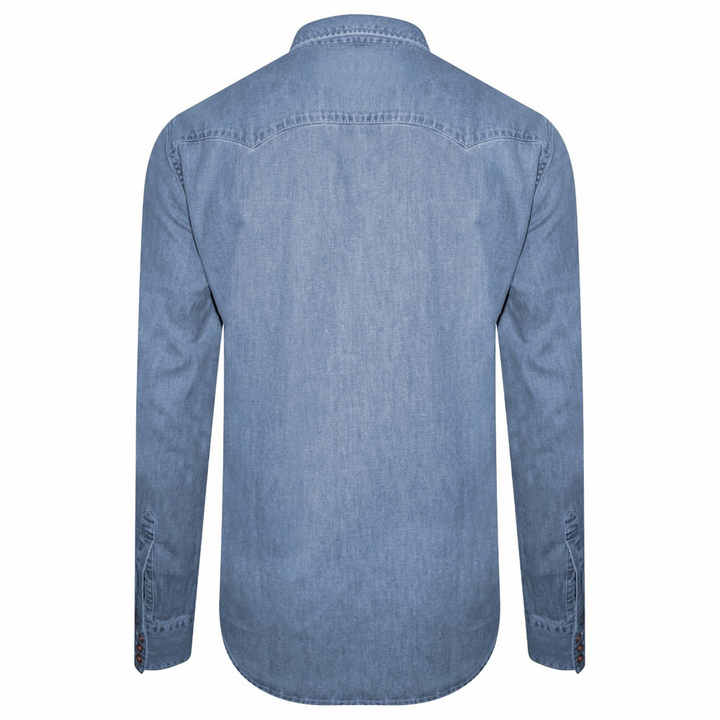 Camisa Vaquera Hombre Manga Corta Camisa Primark De Denim Para