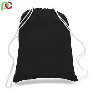 Bolsa con cordón de malla reutilizable de algodón orgánico, para uso escolar, alta calidad, 100%, venta al por mayor, precio asequible - Product Image 5