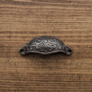 Poignée de tiroir et bouton de meuble en fonte, style victorien, noir rouillé, pour armoire de cuisine – Meilleure vente - Product Image 1