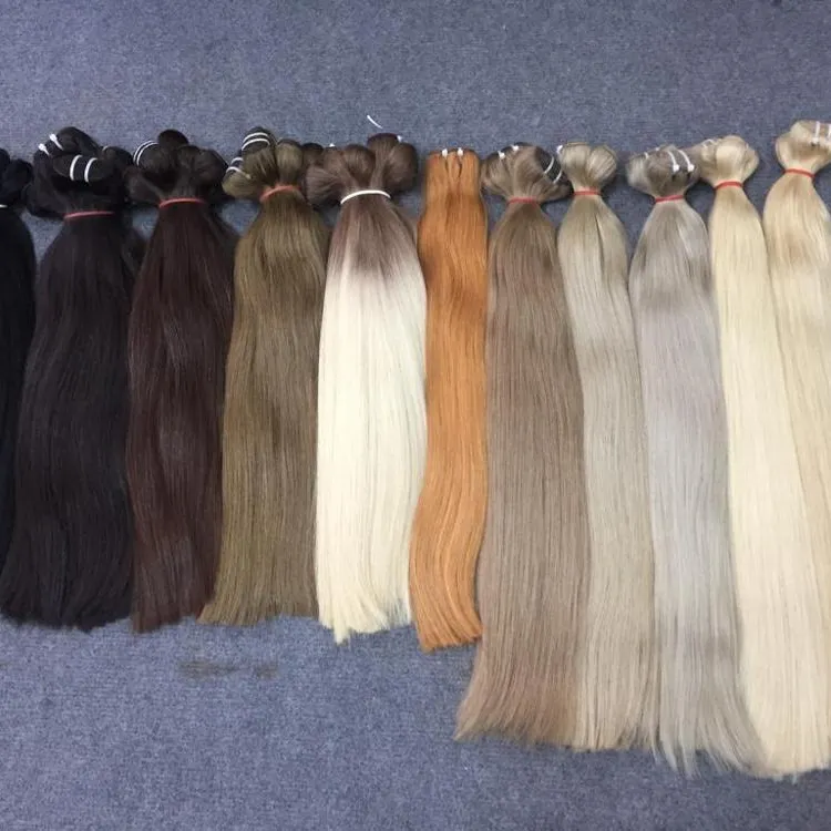 Virgin Vietnamese Two Tone Mix and Ombre Color T8/613 Blonde Human Hair Weave Bundles