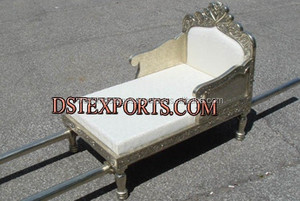 Style paon traditionnel doré mariage indien Doli bois mariée entrée Doli plaqué or pour fête mariée entrée - Product Image 4