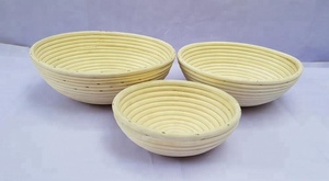High Quality Handwoven Round Rattan <b>Bread</b> Proofing <b>Basket</b> Made in Vietnam - Product Image 2