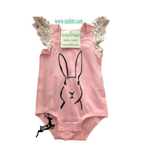 ชุดรอมเปอร์ลูกไม้สำหรับเด็กทารกวัยหัดเดินผ้าคอตตอนออร์แกนิกมีกระดุมติด - Product Image 1