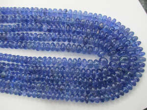 Cuentas de Piedras Preciosas Sueltas de Tanzanita Azul, Grado AAA, 100% Naturales, Redondas, de Varios Tamaños - Product Image 2