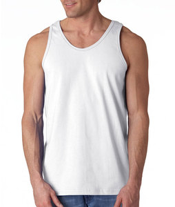 Customizable Casual Men's Fitness <b>Tank</b> Tops 100% Cotton Breathable Quick Dry Eco-Friendly Plaid Pattern Anti-Shrink Plus Size - Product Image 4