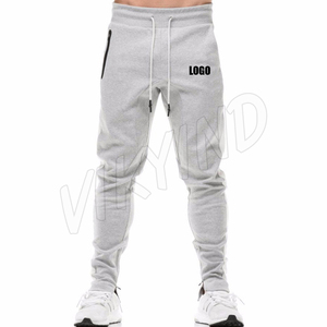 2019 venta al por mayor personalizado Mens de mezcla de algodón de corte Slim de gimnasio chándal jogging trajes chándales deportivos - Product Image 4