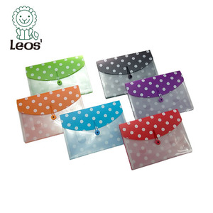 Tùy chỉnh OEM khuyến mại văn phòng văn phòng phẩm A4 Kích thước Polka Dot tập tin PP nhựa giữ thư mục - Product Image 2