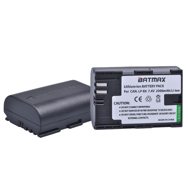 Wholesales LPE6 LP-E6 LP E6 LP-E6N Camera Battery for Canon EOS 5DS 5D Mark II Mark III 6D 7D 60D 60Da 70D 80D DSLR EOS 5DSR