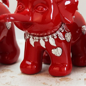 Statue d'éléphants en polyrésine artificielle Offres Spéciales avec couleur personnalisée pour la décoration de la maison - Product Image 1