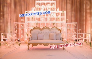 Boda escenario de paredes de tierra único estilo de la flor de la pared la decoración del escenario de boda escenario de las paredes - Product Image 6