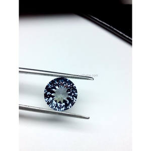 Corte cóncavo de Alejandrita creado en laboratorio redondo de 11mm a precio mayorista - Product Image 2