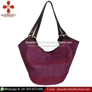 Bolsos de mano con bordado Kantha indio al por mayor - Product Image 2