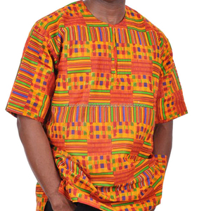 Chemise Dashiki pour hommes, imprimé Kente, chemise ethnique africaine pour femmes, chemise hippie, grande taille, tissu ciré, imprimé Kent, imprimé africain, chemise Dashiki - Product Image 1