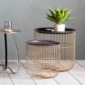 Table basse industrielle en bois, style industriel - Product Image 3