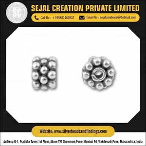 Perles de pépite d'argent en gros, perles d'argent 925, grossiste perles et accessoires personnalisation bonne qualité tendance mode bijoux fins - Product Image 5