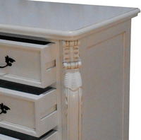 Muebles Franceses Pintados - Cómoda Provincial Antigua, Fabricante de Muebles de Indonesia por Dwira Jepara Furniture.
