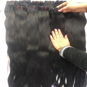 100% Indian Natural Color Human <b>Hair</b> <b>Extensions</b> Silky Straight Wavy Curly Weave Pure Temple Texture - Product Image 3