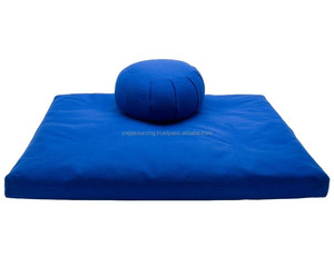 Specially Designed <b>Meditation</b> Zabuton and Zafu Set Embroidered Pattern and Plain Style - Product Image 1