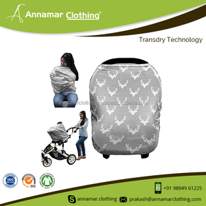 2017 New Design Multi-Use Organic Baby Car Seat Covers Canopy and Nursing Cover - Product Image 4