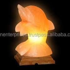 Lampe de sel de l'Himalaya en forme de dauphin, design inspiré des animaux, avec du sel de qualité supérieure - Sian Enterprises - Product Image 4