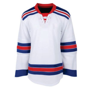 Haute qualité personnalisé professionnel transfert de chaleur 100% coton confortable maillots de hockey sur glace OEM impression vêtements de sport pour adultes - Product Image 1