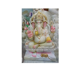 Statue d'halloween du seigneur des bois, en marbre blanc - Product Image 1