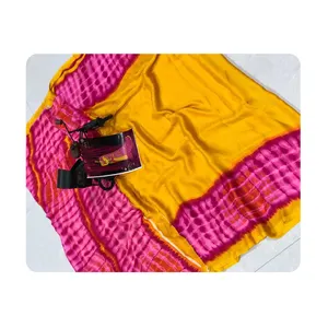 Ấn Độ dân tộc mặc thiết kế Fancy banarasi lụa Saree với dệt làm việc biên giới và pallu và áo mảnh