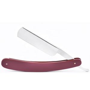 มีดโกนหนวดใบมีดเดี่ยวสำหรับช่างตัดผมมีด้ามจับหลายสี - Product Image 1