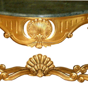 Ev mobilya konsol tam oyma-altın yaprak mobilya oturma odası endonezya - Product Image 3