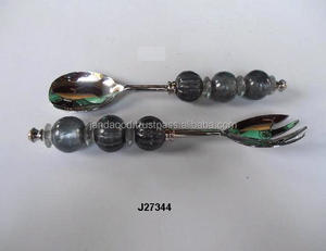 ชุดเสิร์ฟสลัดด้ามจับทำจากเหล็กขัดเงาวัสดุอื่นๆที่มีจำหน่าย - Product Image 3