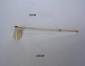 Espejo hecho a mano latón pulido Metal vela apagador Navidad ocasión accesorios caja embalaje otros candelabros vela - Product Image 3