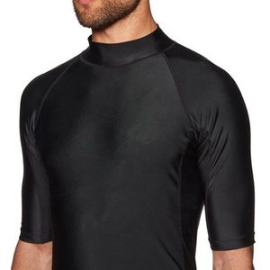 Men Short Sleeve Water Sports Swim Beach Wear UV Protection Surf Rash Guard Swim Wear Shirts - Product Image 2