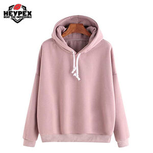 Service OEM Veste polaire à capuche Streetwear grande taille respirante d'hiver pour femmes avec tissu tissé teint en uni - Product Image 5