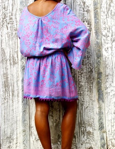 Venta al por mayor tendencia verano playa desgaste estampado túnicas para playa traje de baño cubrir Ups traje de baño cubrir mujeres rayón ropa de baño - Product Image 2