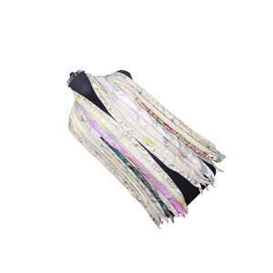 Saree de seda Vintage 10 tiras Patti bufandas estola para niñas SC006 estola de moda parches de Sari indio bufanda Reversible colorida - Product Image 1