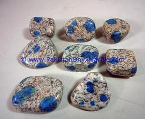 Piedras Preciosas de Jaspe K2 Pulido y Pulido de Pakistán, Minerales Naturales en Azul y Rojo para Joyería - Product Image 5