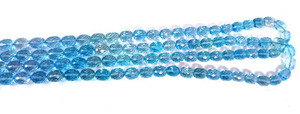 ¡Topacio azul cielo Forma de huevo facetado natural Alta calidad 8X10MM Piedra preciosa suelta para anillo Colgante Collar Fabricación de joyas Venta! - Product Image 3