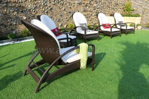 Meubles de jardin extérieurs modernes Poly PE Rotin Chaise longue avec cadre en aluminium pour la maison Park Hotel Courtyard Villa - Product Image 2